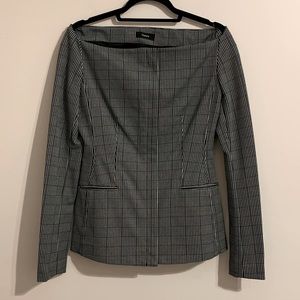 NWT- Theory off the shoulder zip up jacket -size 8